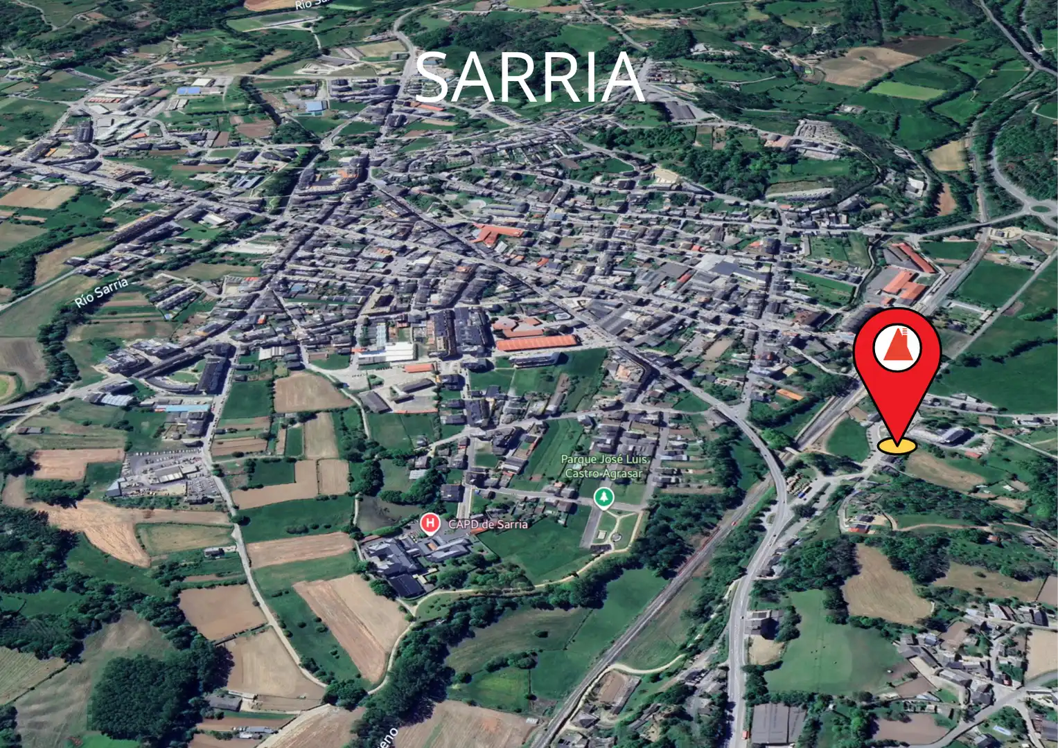 Exterior view of Houses for sale in Sarria  with Private garden