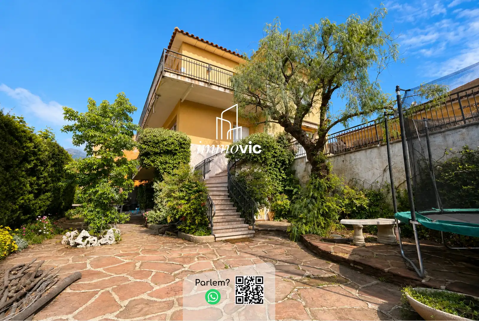 Vista exterior de Casa o chalet en venta en Centelles con Calefacción, Jardín privado y Parquet