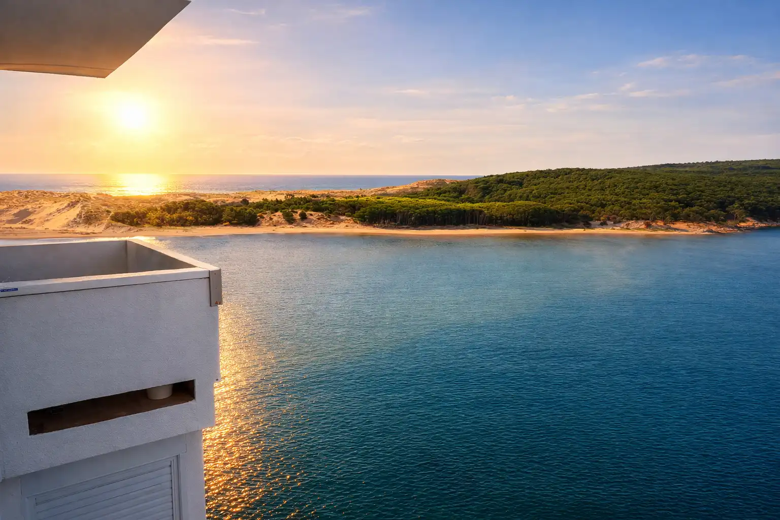 Balcony of Flat for rent in Miengo  with Heating, Terrace and Furnished