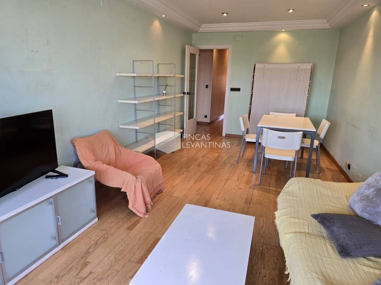 Living room of Flat for sale in San Vicente del Raspeig / Sant Vicent del Raspeig  with Storage room, Furnished and Balcony