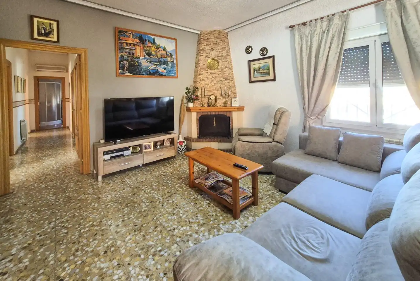 Sala de estar de Casa o chalet en venta en Elche / Elx con Aire acondicionado y Balcón