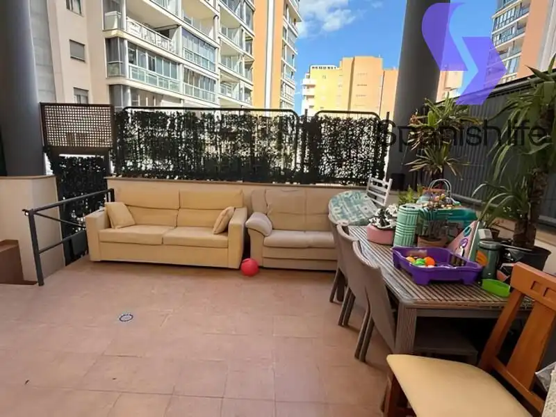 Terraza de Dúplex en venta en Villajoyosa / La Vila Joiosa con Aire acondicionado, Jardín privado y Terraza