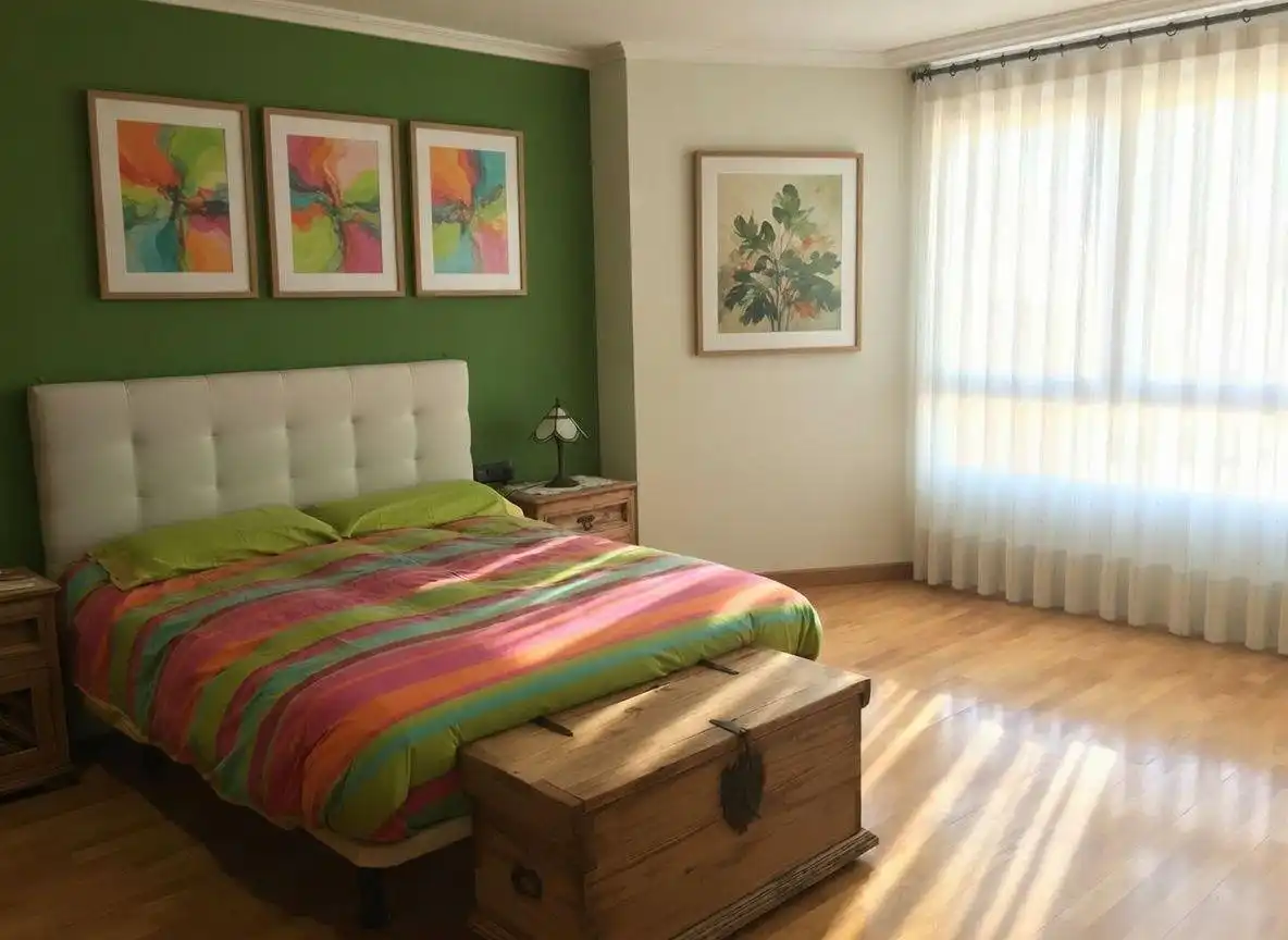 Bedroom of Attic for sale in Silla  with Air Conditioner, Heating and Parquet flooring