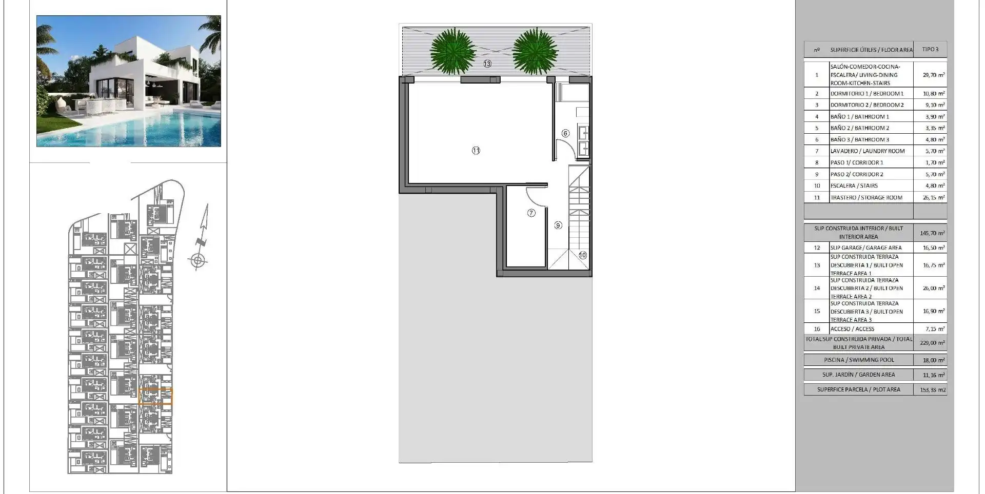 Semi-detached house with pool for sale in Golf Bahía, imagen 13