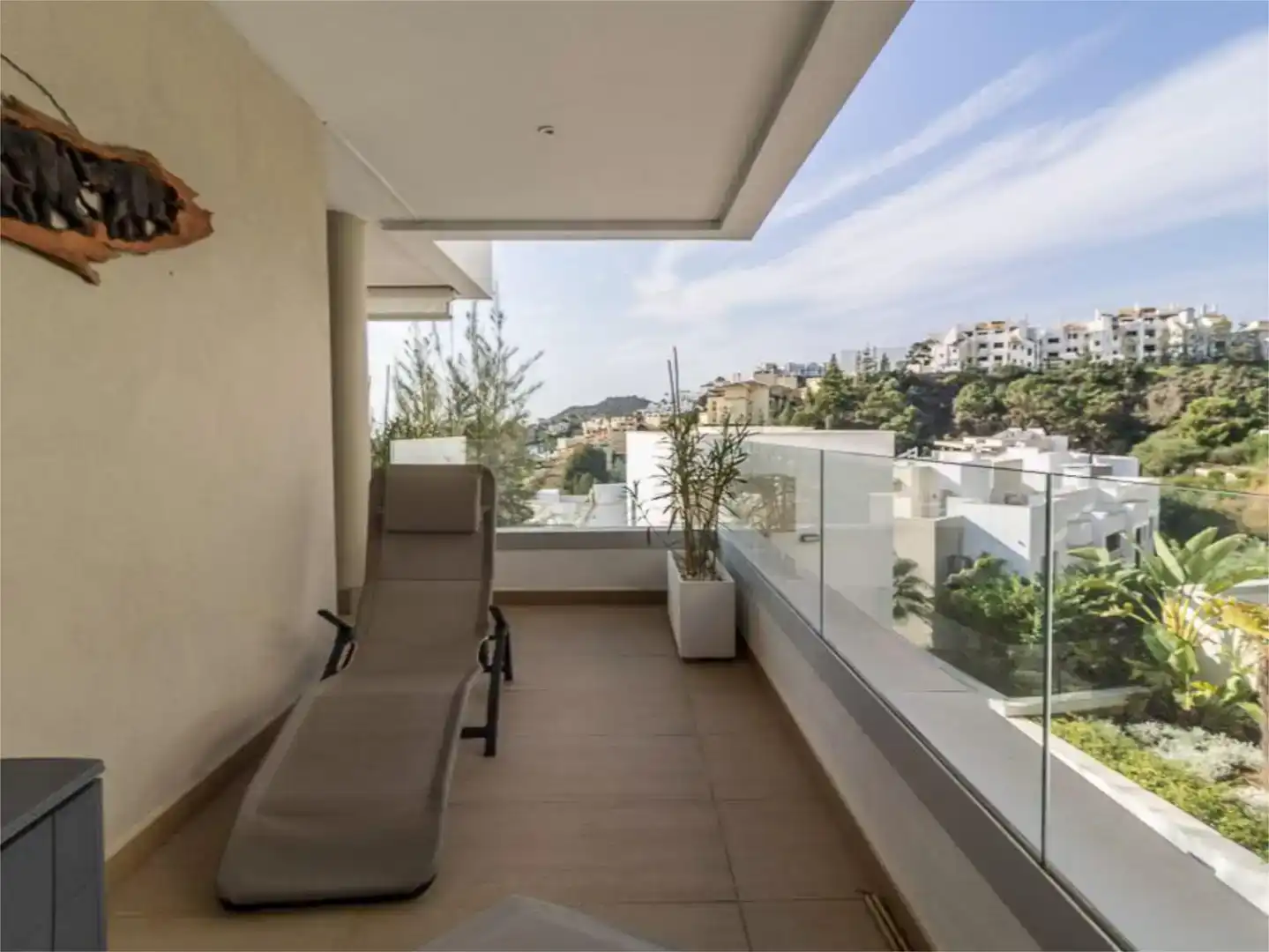 Terrace of Flat for sale in Benahavís  with Air Conditioner, Private garden and Parquet flooring