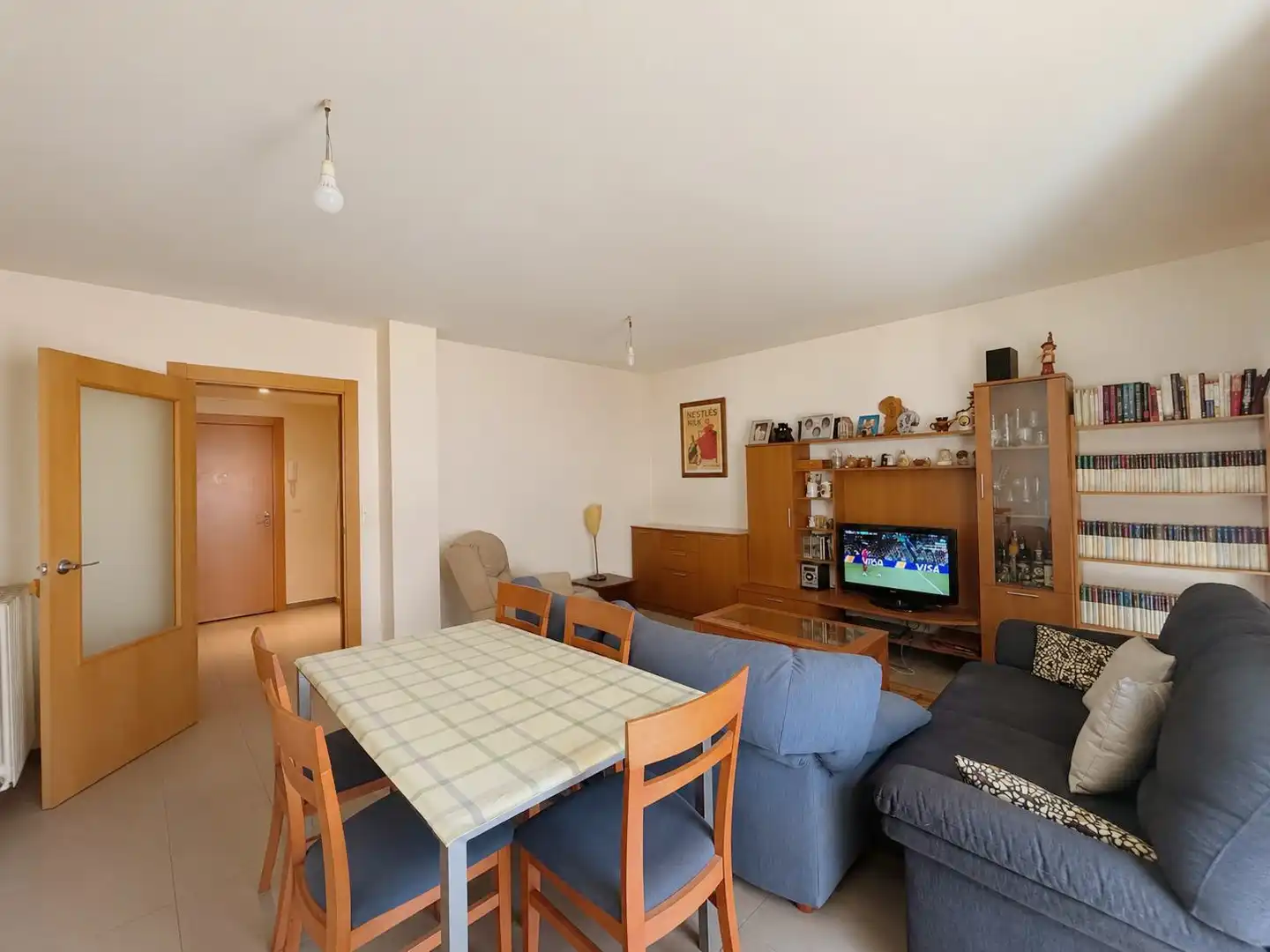 Wohnzimmer von Wohnung zum Verkauf in Zuera mit Heizung, Möbliert und Ofen