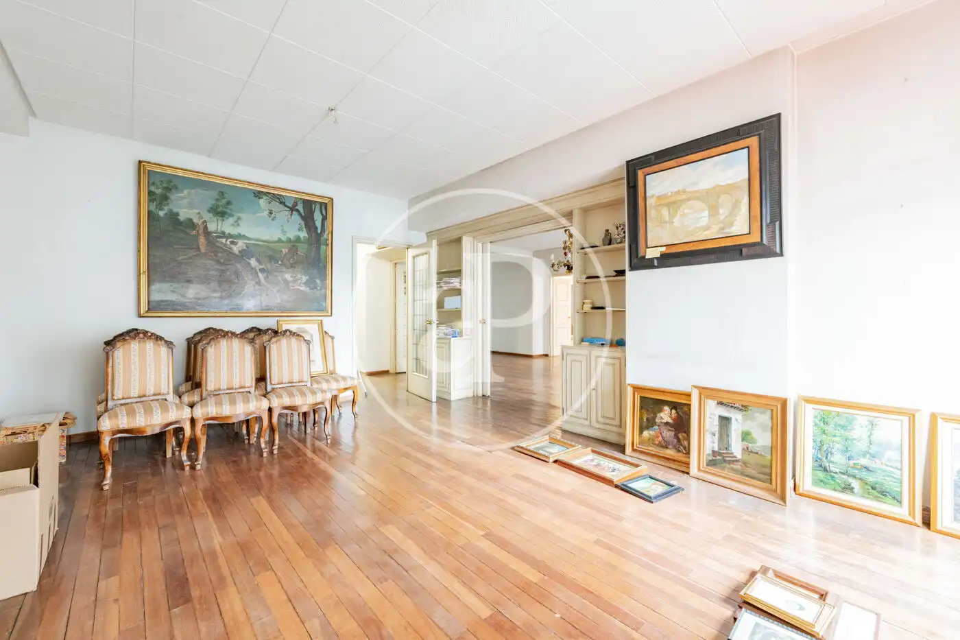 Sala de estar de Piso en venta en Madrid con Calefacción, Jardín privado y Terraza