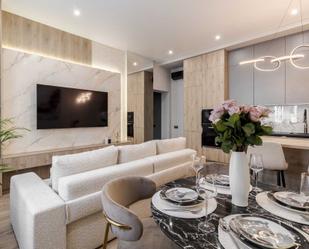 Living room of Flat to rent in Badalona  with Air Conditioner, Furnished and TV