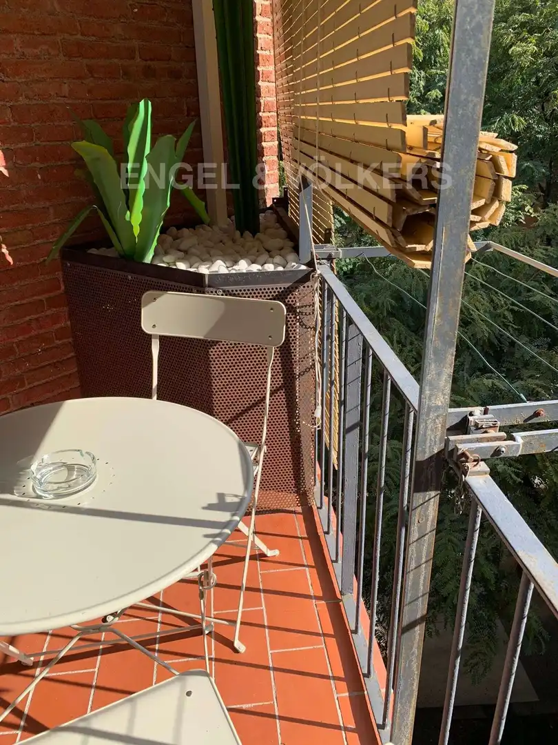 Balcony of Flat for rent in Barcelona  with Heating, Parquet flooring and Terrace