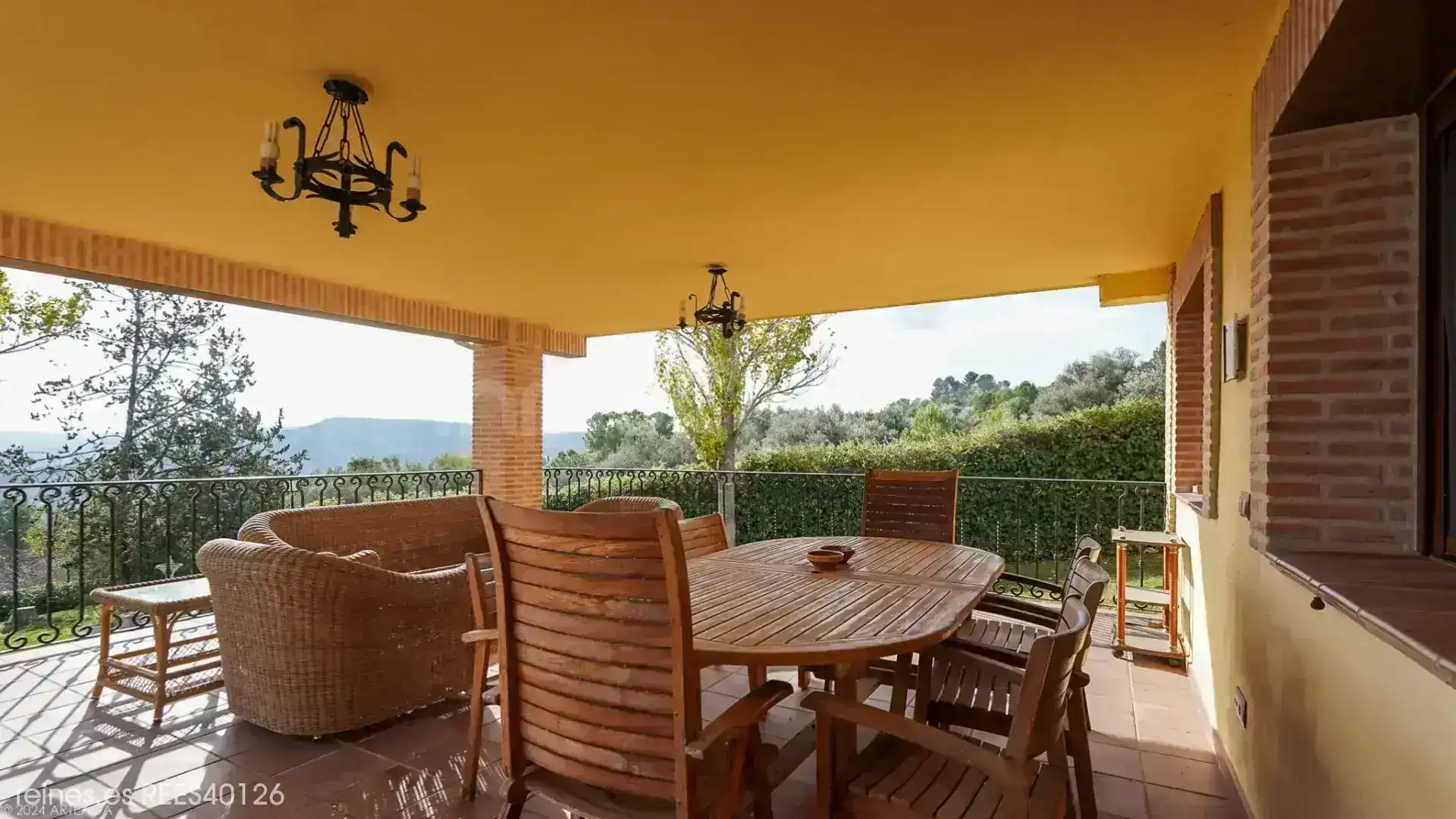 Terrassa de Casa o xalet en venda en Orusco de Tajuña amb Calefacció, Jardí privat i Terrassa