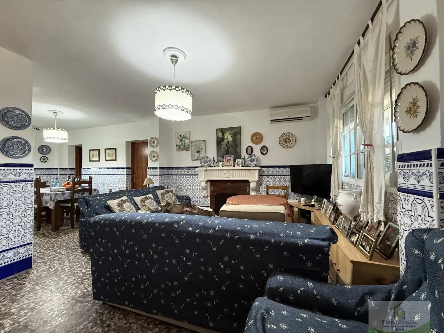 Sala de estar de Casa o chalet en venta en Bonares con Aire acondicionado, Calefacción y Terraza