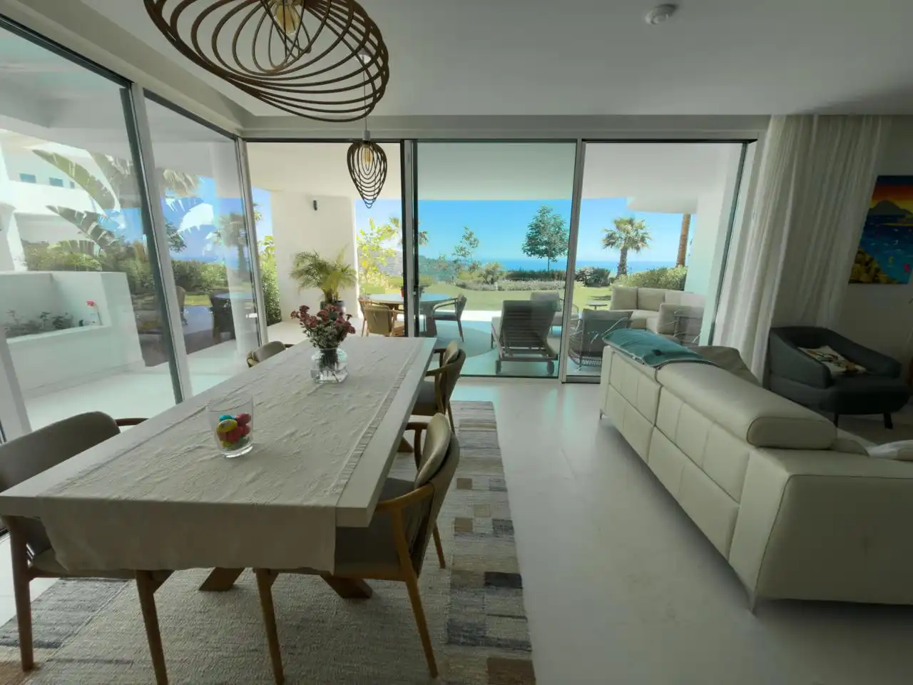 Comedor de Apartamento en venta en Ojén con Aire acondicionado, Calefacción y Jardín privado