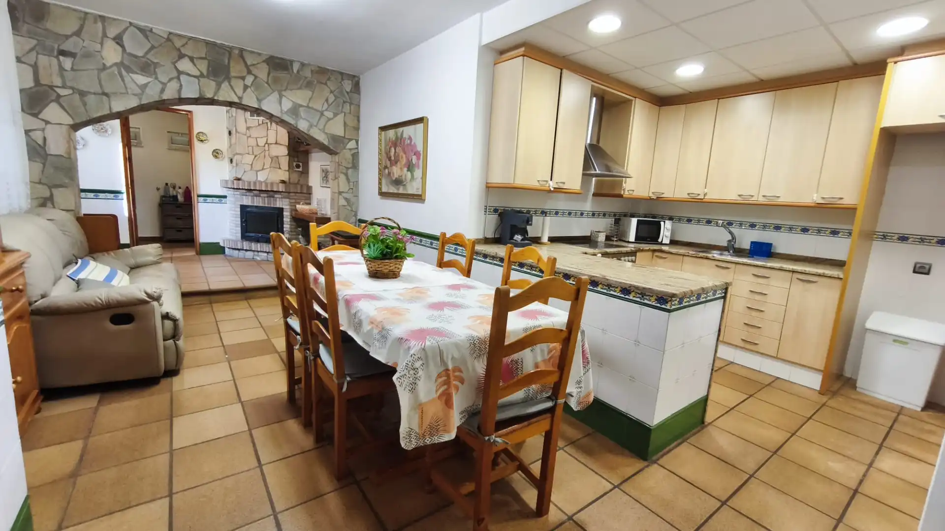 Cuina de Casa o xalet en venda en Cervelló amb Jardí privat, Terrassa i Piscina
