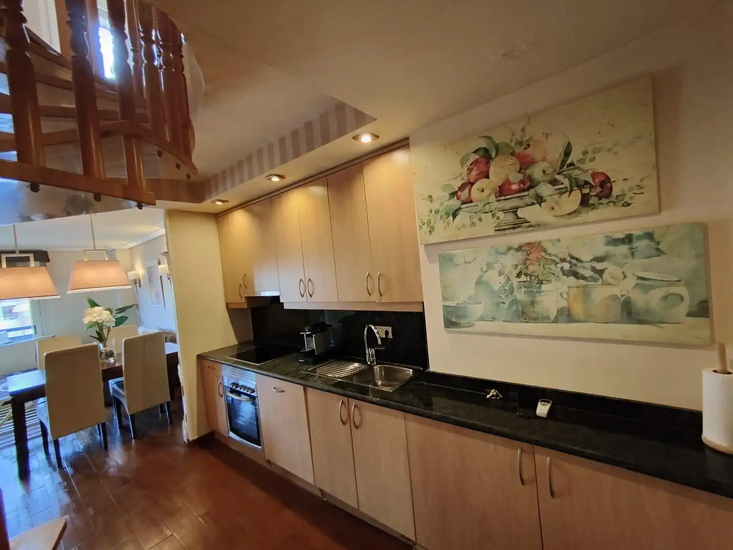 Cuina de Apartament en venda en Oria amb Aire condicionat, Jardí privat i Terrassa