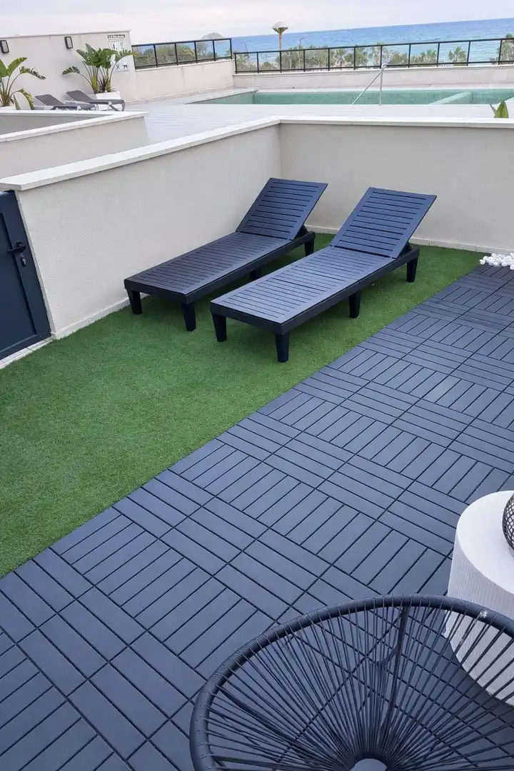 Terrace of Apartments for rent in Villajoyosa / La Vila Joiosa  with Air Conditioner, Heating and Terrace