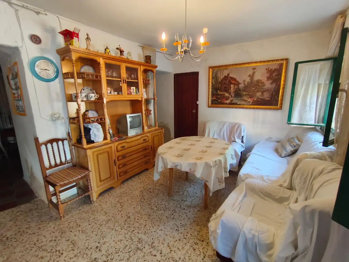 Sala de estar de Casa o chalet en venta en Guadix con Terraza, Amueblado y Horno