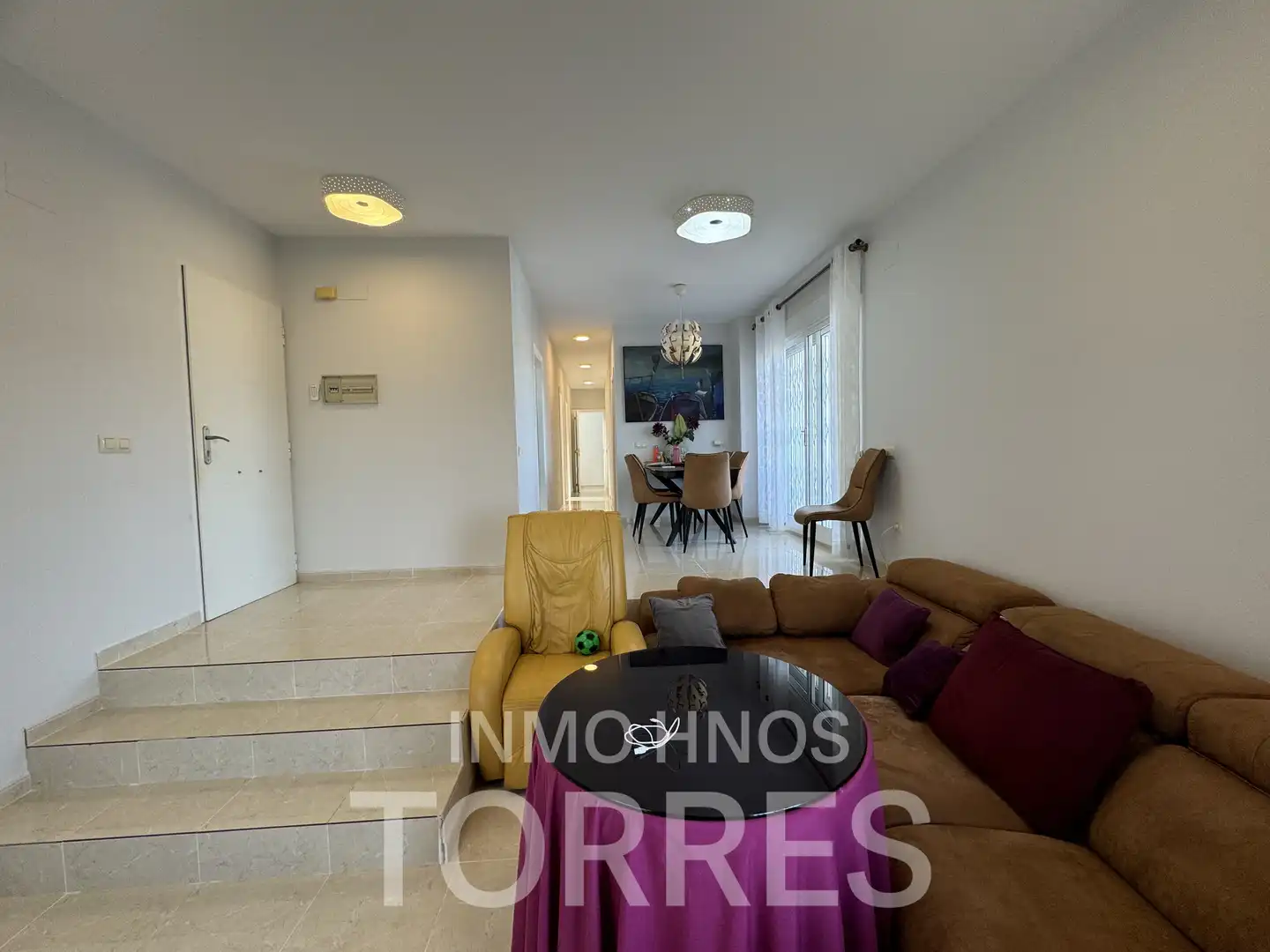 Sala d'estar de Casa o xalet en venda en Peñíscola / Peníscola amb Aire condicionat, Jardí privat i Terrassa