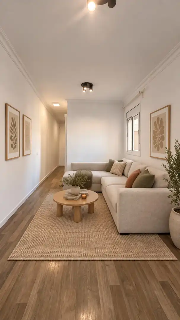 Sala d'estar de Àtic en venda en Santa Coloma de Gramenet amb Aire condicionat, Parquet i Terrassa