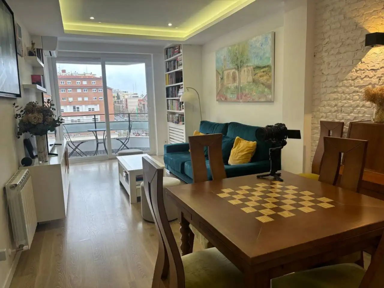 Sala de estar de Piso en venta en Madrid con Calefacción, Terraza y Trastero
