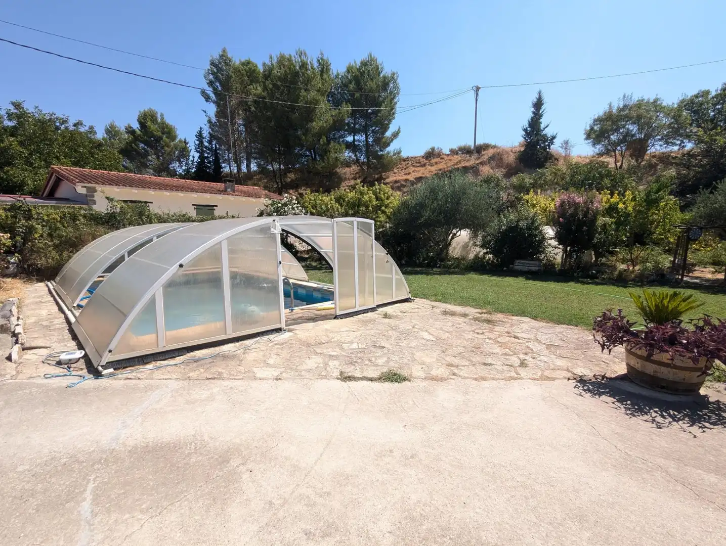 Piscina de Finca rústica en venta en Lerín con Jardín privado, Piscina y Amueblado