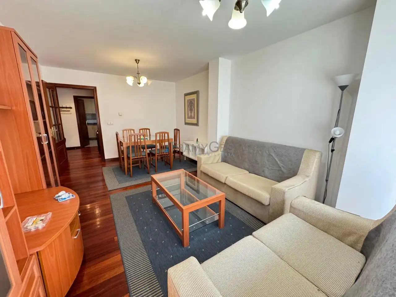 Living room of Flat for sale in Vigo   with Heating, Parquet flooring and Storage room