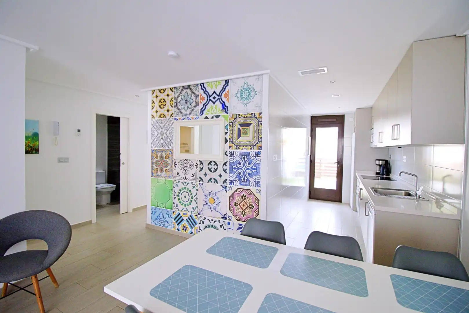 Cocina de Planta baja en venta en Pilar de la Horadada con Aire acondicionado, Jardín privado y Terraza