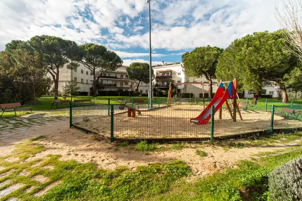 Parking of Flat for sale in Collado Villalba  with Heating, Private garden and Parquet flooring