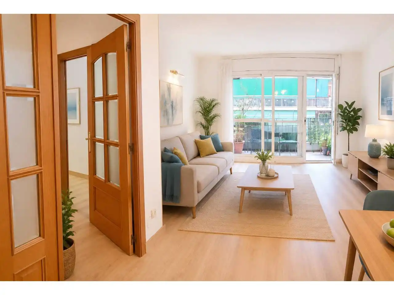 Sala de estar de Piso en venta en Cerdanyola del Vallès con Calefacción, Parquet y Balcón