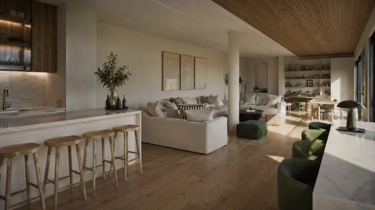 Wohnzimmer von Erdgeschoss zum Verkauf in Casares mit Klimaanlage, Privatgarten und Terrasse