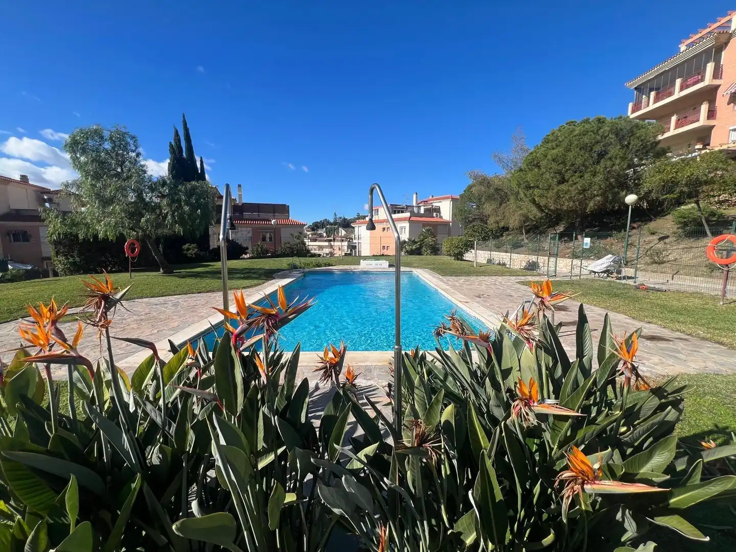 Swimming pool of Flat for sale in Málaga  with Air Conditioner, Heating and Community pool