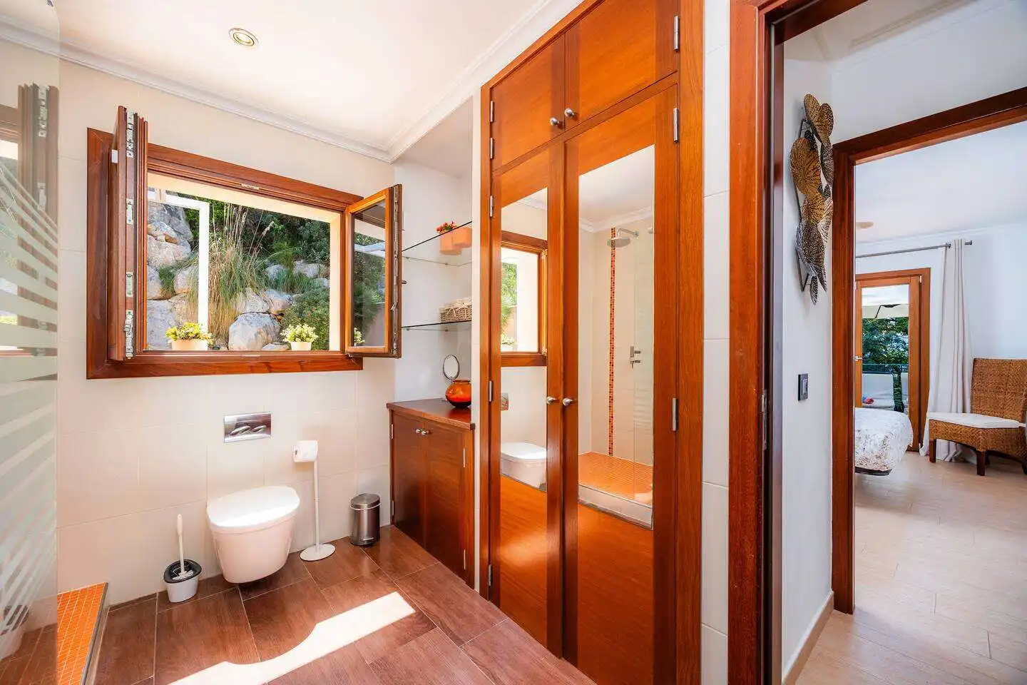 Baño de Casa o chalet de alquiler en Capdepera con Aire acondicionado, Terraza y Amueblado