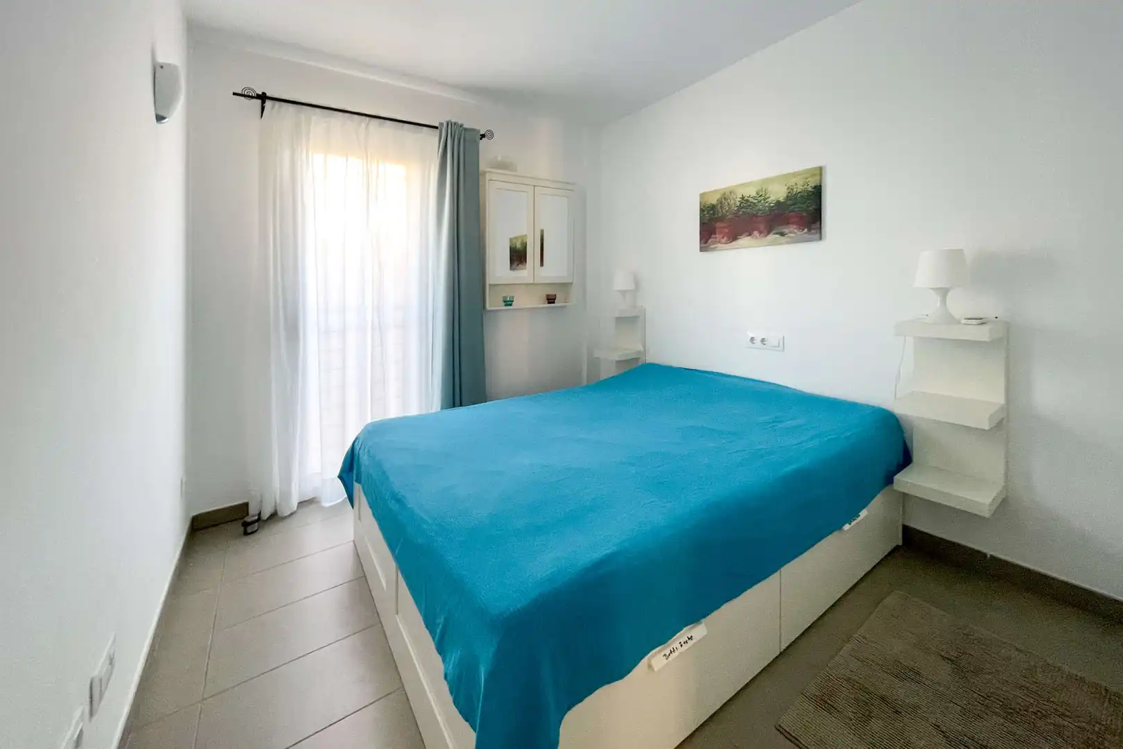 Bedroom of Flat for rent in Capdepera  with Air Conditioner, Terrace and Furnished