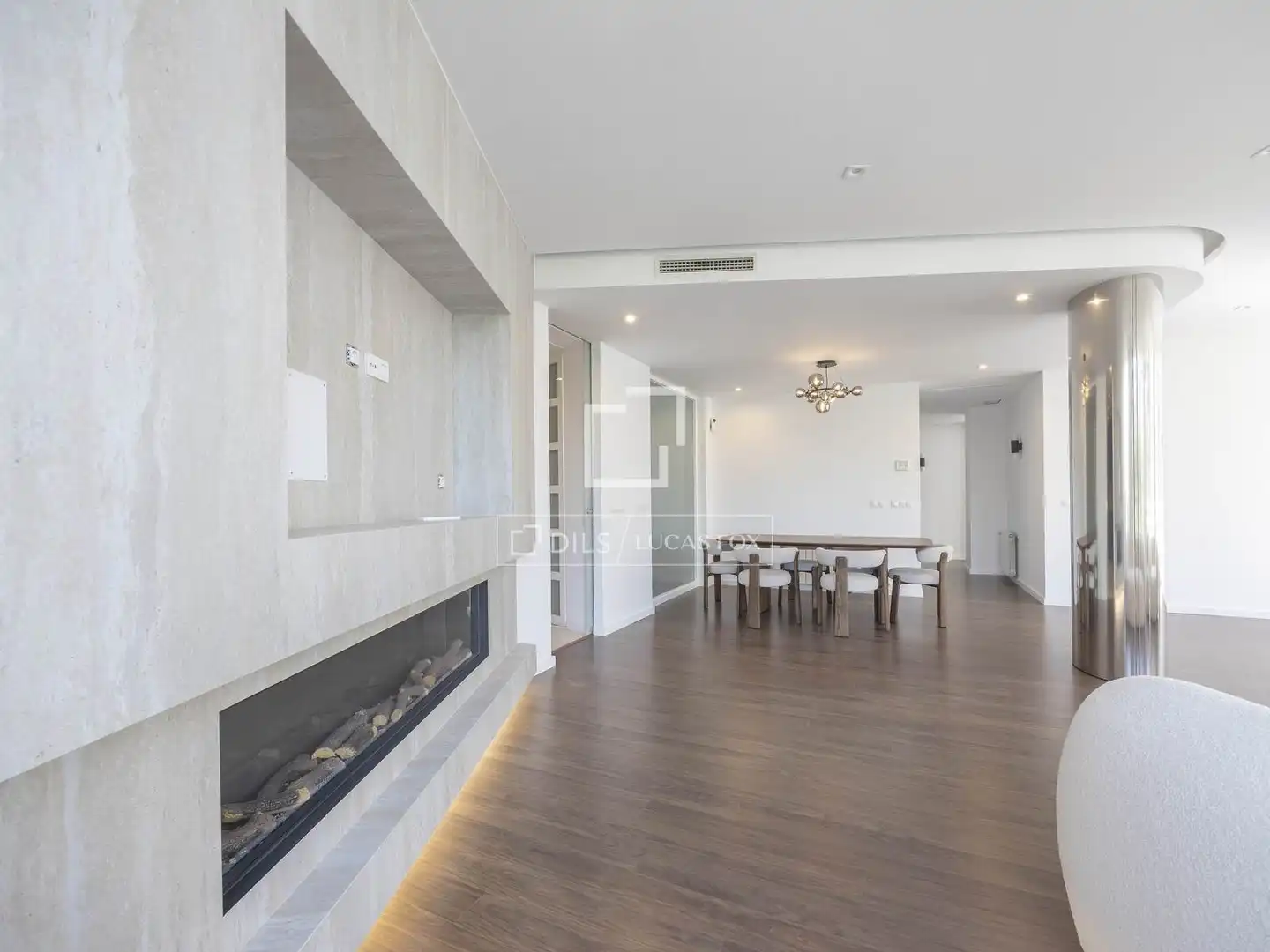 Living room of Flat for rent in Valencia  with Air Conditioner, Heating and Parquet flooring