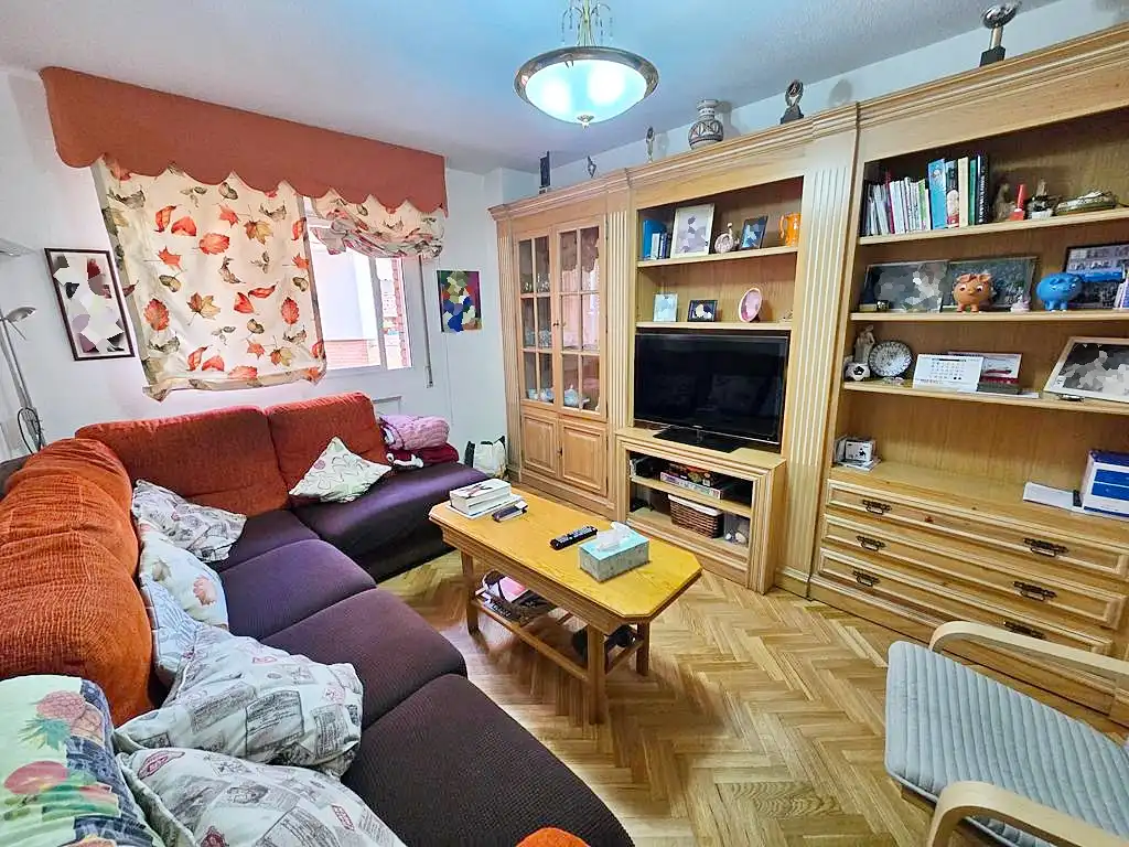 Living room of Attic for sale in Leganés  with Heating, Parquet flooring and Terrace