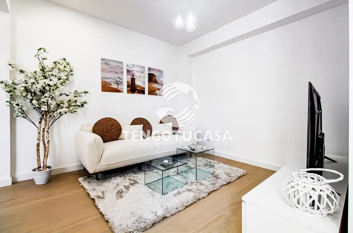 Living room of Flat for sale in Madrid  with Air Conditioner, Heating and Furnished