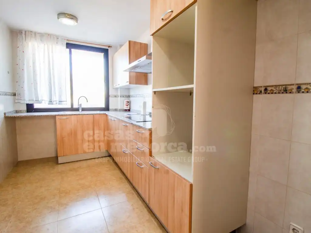 Kitchen of Flat for sale in Es Castell  with Air Conditioner and Terrace