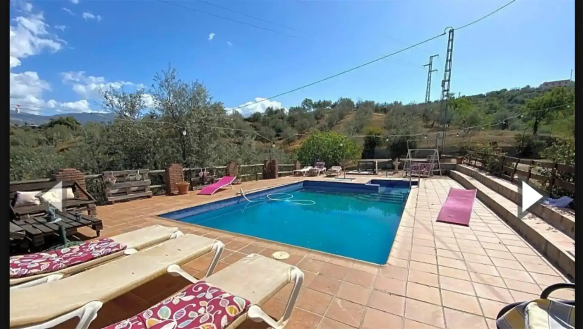Piscina de Finca rústica en venda en Riogordo amb Piscina