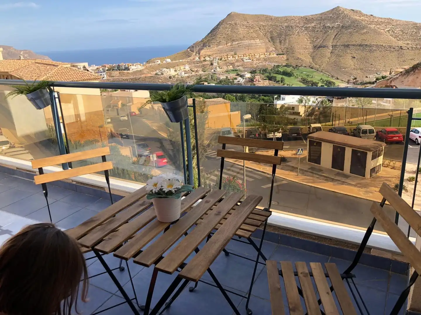 Terrasse von Wohnung zur Miete in Vícar mit Gemeinschaftspool