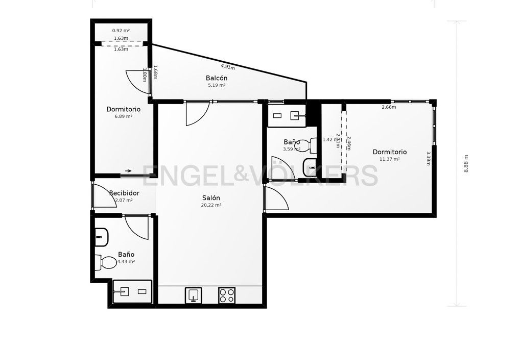 Apartament en venda en  Valencia Capital amb Aire condicionat, Calefacció i Piscina