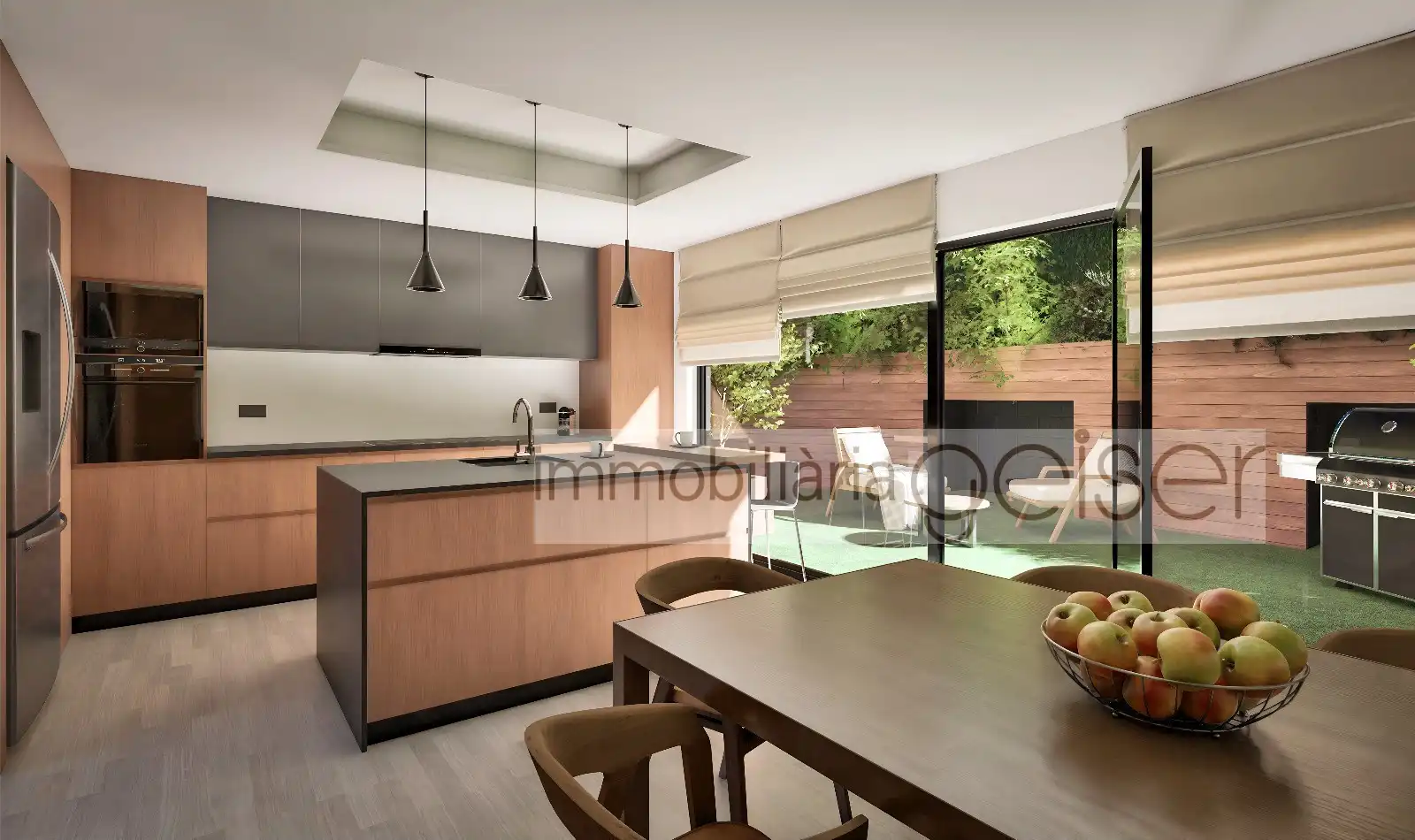 Cocina de Casa adosada en venta en Ordino con Jardín privado, Balcón y Domótica