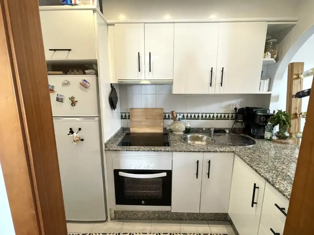 Kitchen of Apartments for sale in Vera  with Air Conditioner, Terrace and Swimming Pool