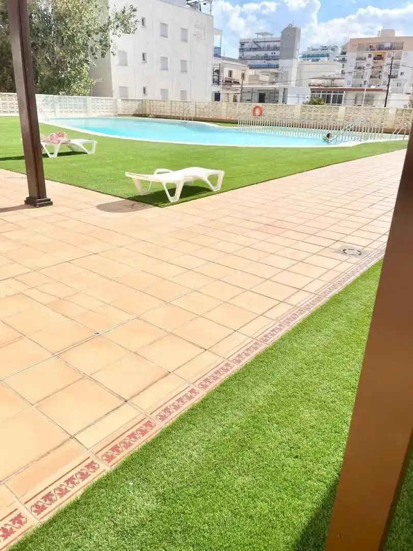 Terrace of Flat for rent in Gandia  with Air Conditioner, Swimming Pool and Balcony