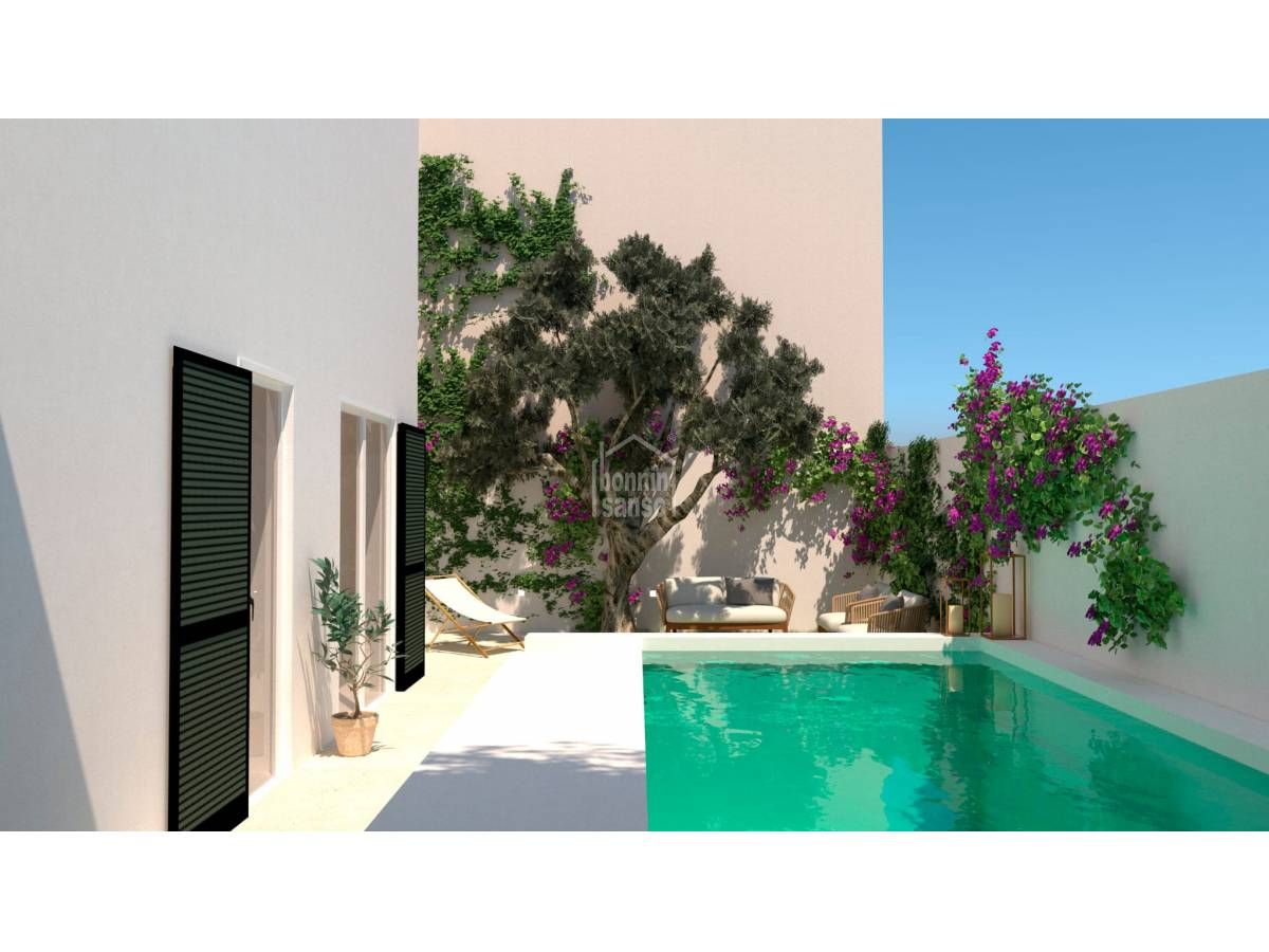 Garten von Haus oder Chalet zum Verkauf in Maó - Mahón mit Privatgarten, Terrasse und Schwimmbad