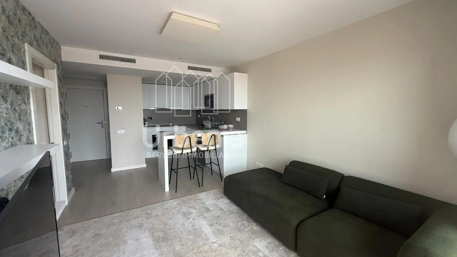 Sala de estar de Piso de alquiler en Mataró con Aire acondicionado, Calefacción y Terraza