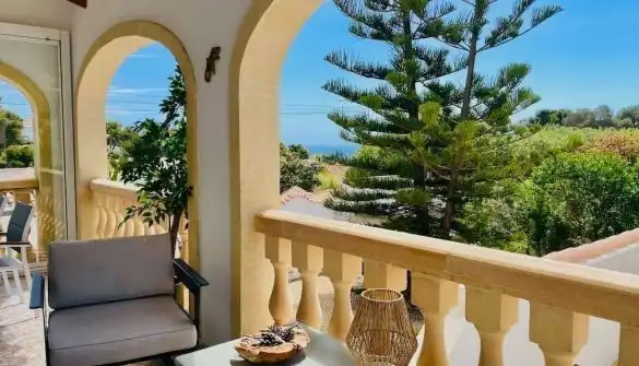 Terraza de Casa o chalet en venta en Jávea / Xàbia con Aire acondicionado, Jardín privado y Piscina