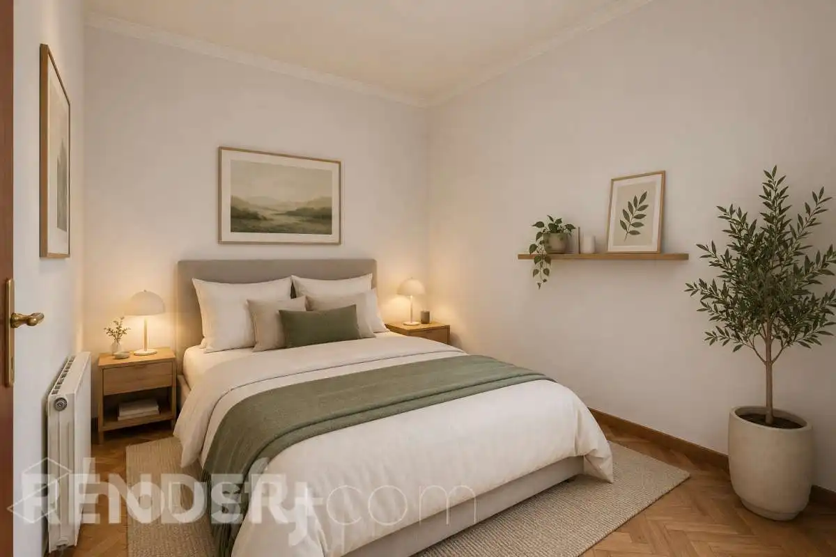 Dormitori de Casa o xalet en venda en Santa Coloma de Gramenet amb Calefacció, Jardí privat i Terrassa