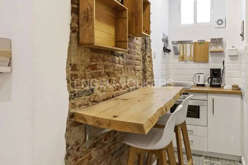 Kitchen of Flat for rent in Madrid  with Air Conditioner, Heating and Furnished
