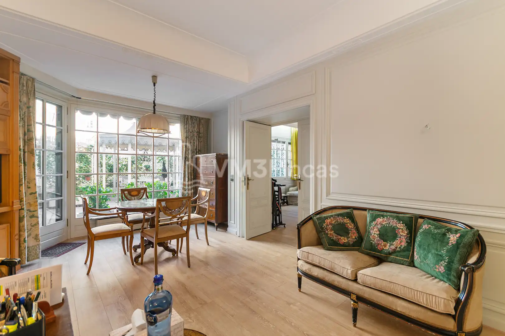 Wohnzimmer von Wohnung zur Miete in Barcelona mit Klimaanlage, Heizung und Parkett