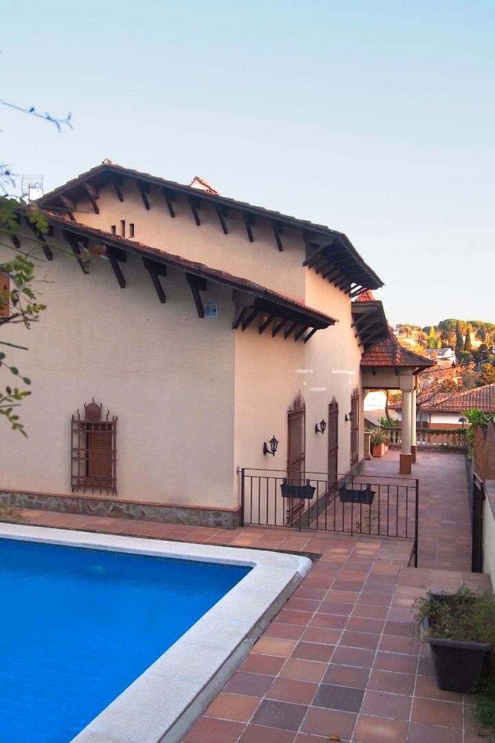 Vista exterior de Casa o xalet de lloguer en Sant Cugat del Vallès amb Calefacció, Parquet i Terrassa