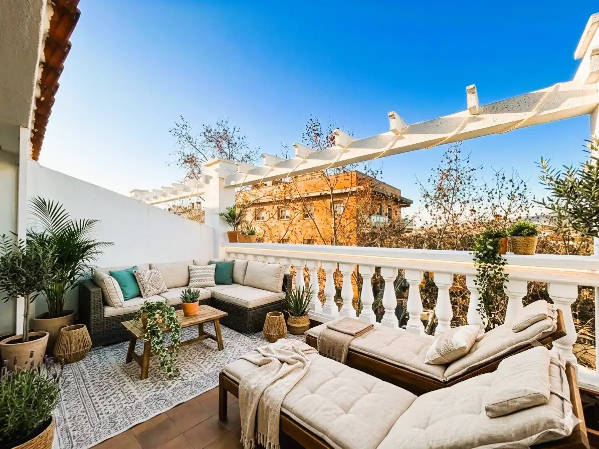 Terrace of Detached homes for sale in Badalona  with Heating, Terrace and Balcony